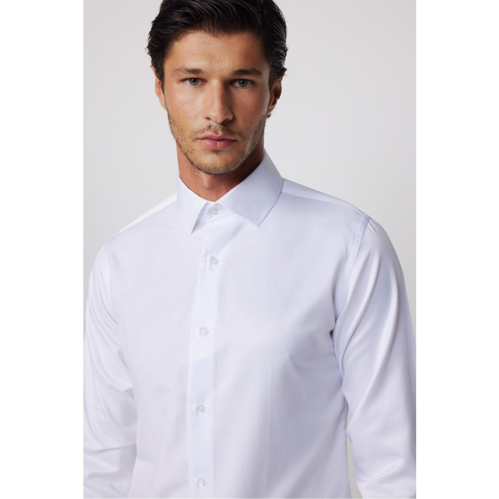 Tudors Slim Fit Pamuklu Düz Erkek Beyaz Gömlek L Beden Kadın Gömlek Fiyatı