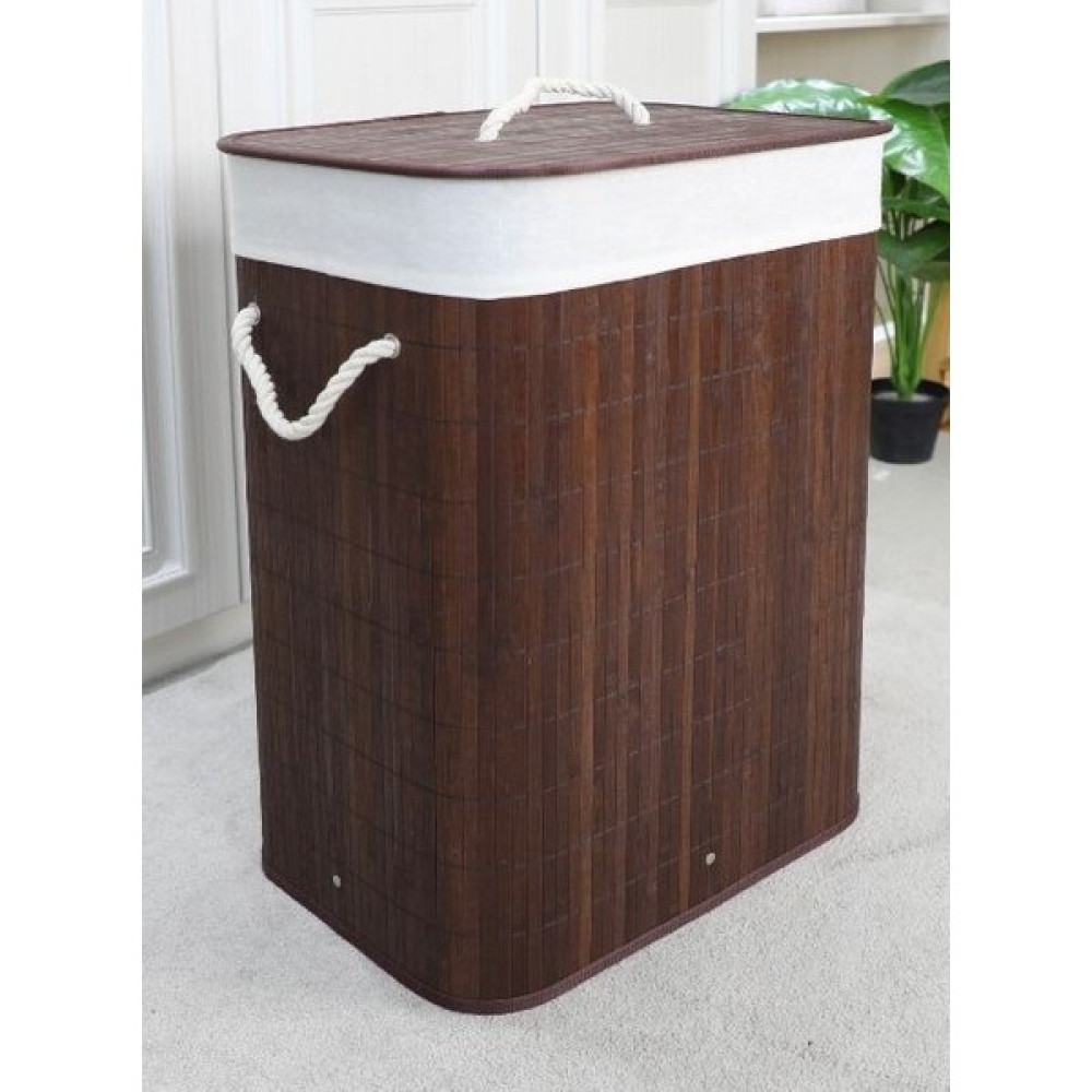 Tuel Bambu Çamaşır Sepeti 40*30*H60 72 Litre - Kahverengi Sepet Fiyatı