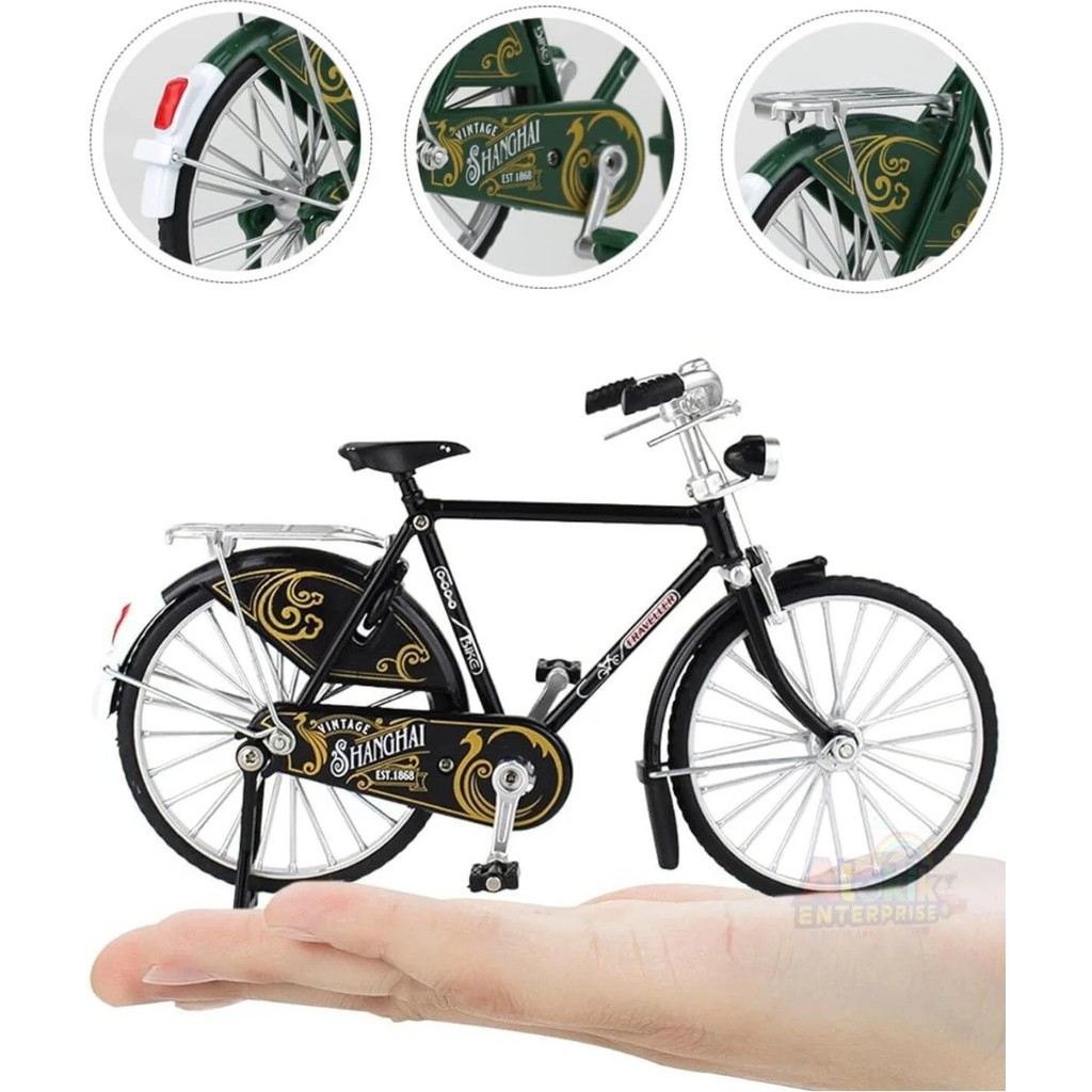 Tuengi Store Metal 1:10 Ölçek Oyuncak Retro Bisiklet Koleksiyonluk Die Cast Vintage Model Bisiklet Ince Detaylı - Çok Renkli Anne Bebek Oyuncak Fiyatı