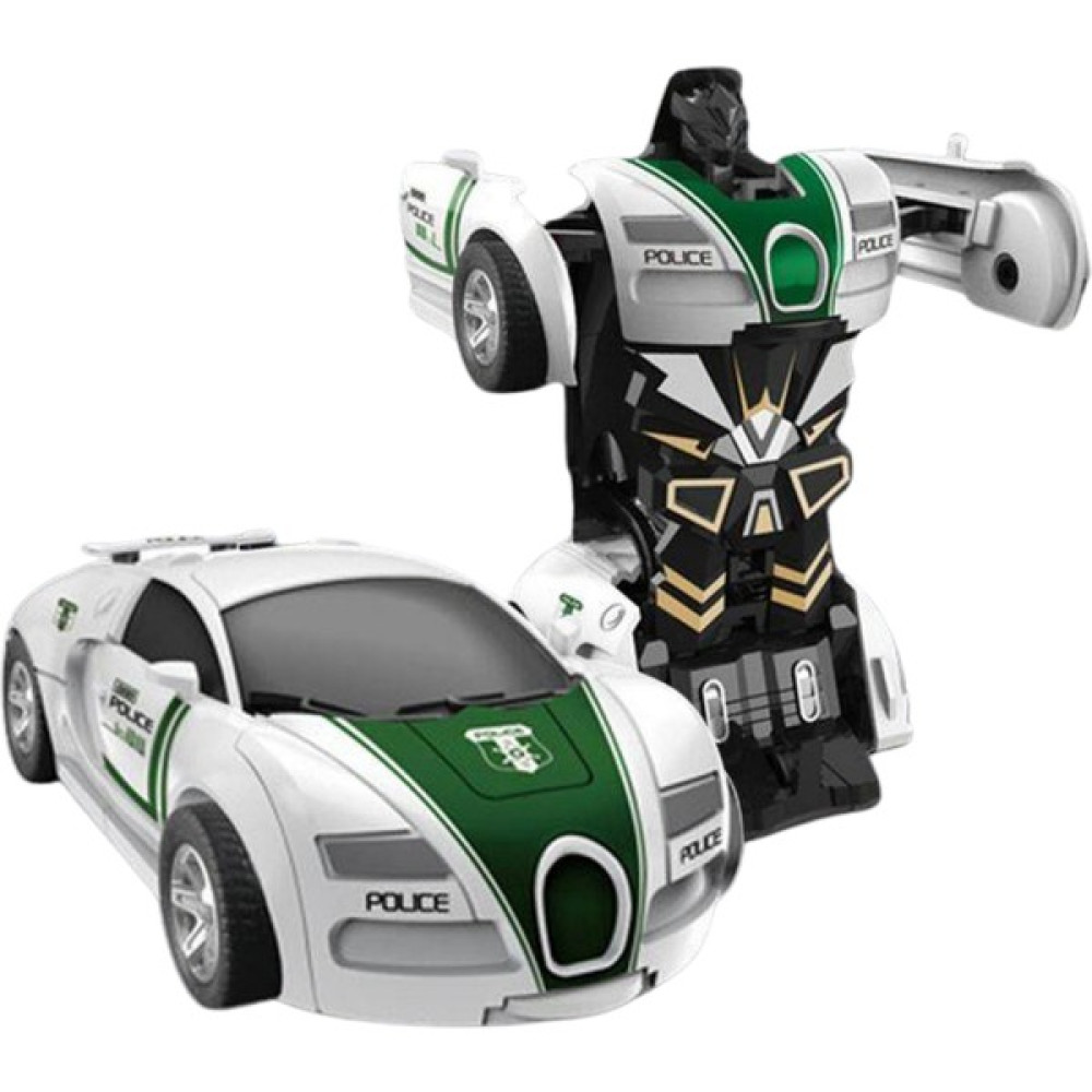 Tuengi Store Tek Tuşla Robota Dönüşen Kırılmaz Sürtmeli Transformers Araba Bugatti Polis Arabası Oyuncak Araç Fiyatı
