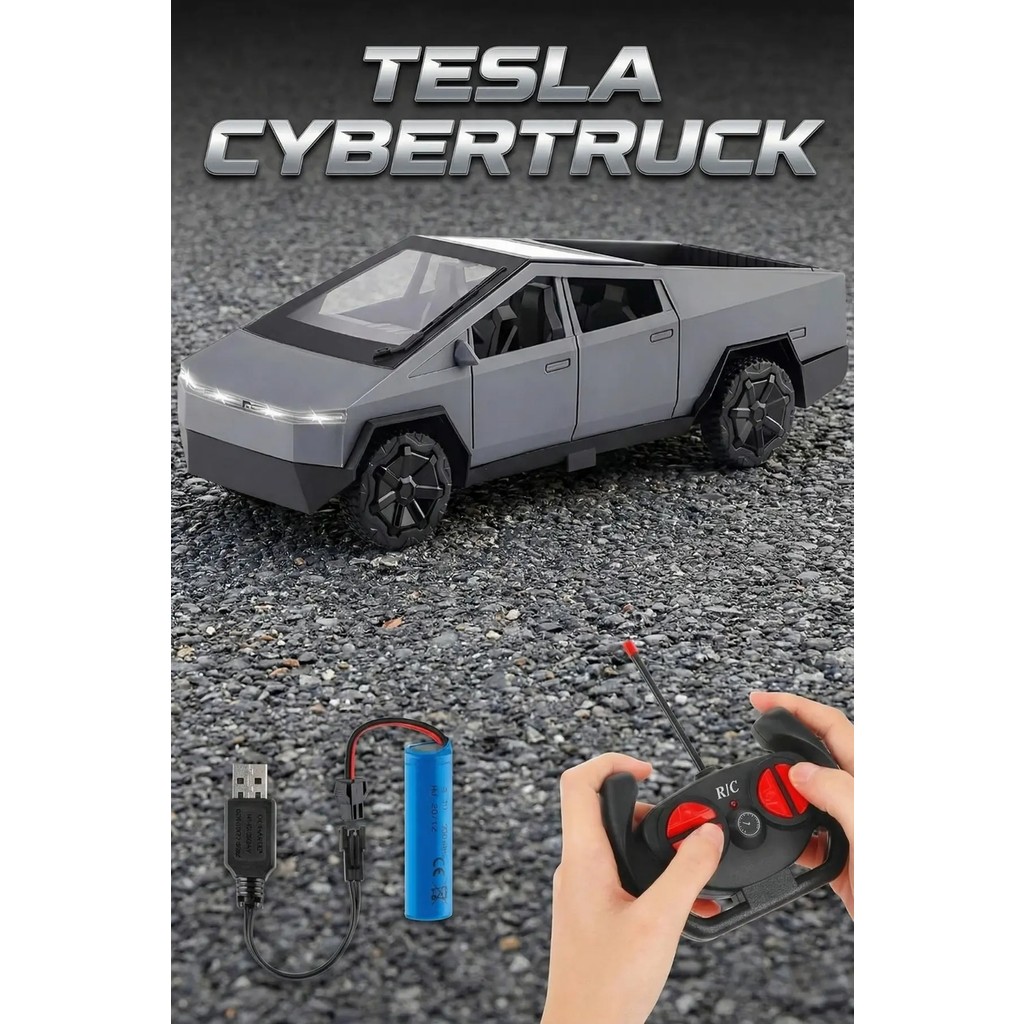 Tuengi Store Tesla Cybertruck Uzaktan Kumandalı Şarjlı Oyuncak Araba 1:14 Ölçek Full Fonksiyonlu Işıklı Off-Road - Beyaz - Gri TV Aksesuarları Fiyatı