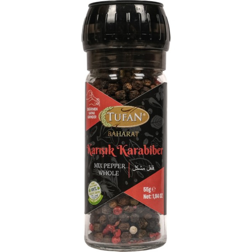 Tufan Karışık Karabiber (Cam Değirmen Kapak) 55 gr Oto Boyaları Fiyatı