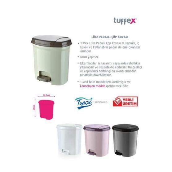Tuffex No:1 Lüks Pedallı Çöp Kovası