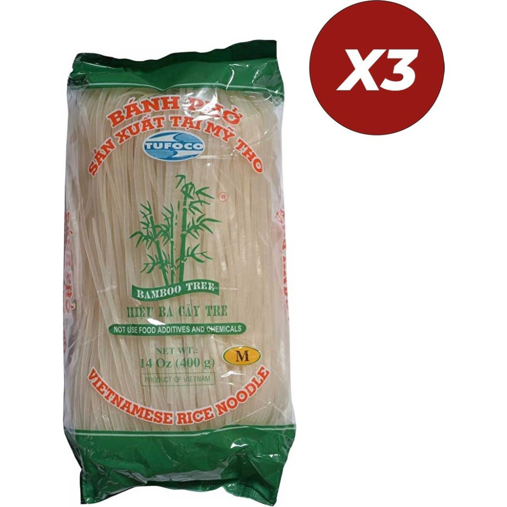 Tufoco Pirinç Makarnası (Rice Stick) 400 gr 3 Adet - 1,2 kg Makarnalar Fiyatı