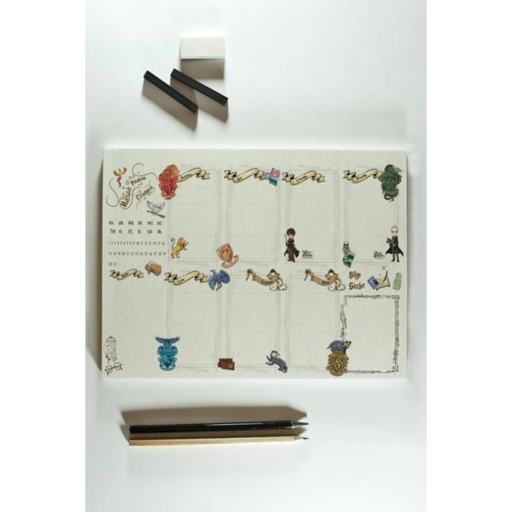 Tüftürük Haftalık Planlayıcı Planner Notepad Harry Potter Lisanslı Tasarım - ÇOK RENKLİ Ajanda Fiyatı