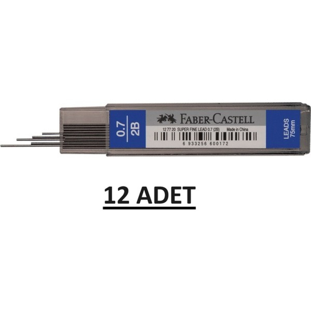 Tüftürük Kaliteli Süper Fine Min 2b 0.7 mm Uç 12 Adet - Siyah Kurşun Kalem Ucu (Min) Fiyatı