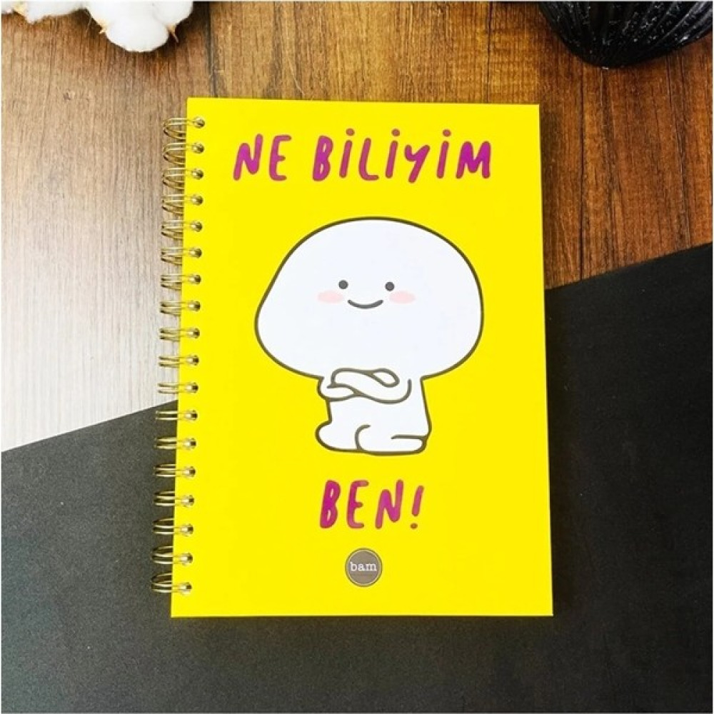 Tüftürük Ne Biliyim Ben Tasarımlı Konuşan Ajanda Akademik Yıllık Ajanda - RENKLİ Ajanda Fiyatı