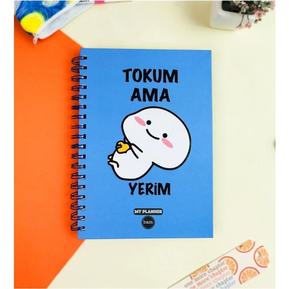 Tüftürük Tokum Ama Yerim Tasarımlı Konuşan Ajanda Akademik Ajanda Yıllık Planlayıcı - RENKLİ Ajanda Fiyatı