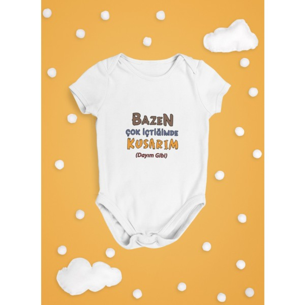 Tuğba Baby Bazen Çok Içtiğimde Kusarım Dayım Gibi Zks (Zıbın) Bebek Zıbın Seti Fiyatı