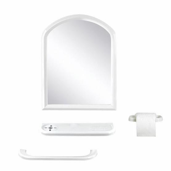 Tuğbasan TB.1361 4'lü Steel Mirror Aynalı Banyo Seti
