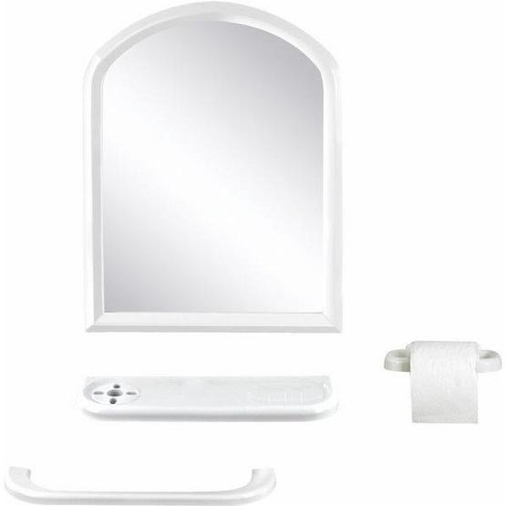 Tuğbasan TB.1361 4'lü Steel Mirror Aynalı Banyo Seti