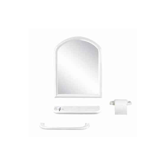 Tuğbasan TB.1361 4'lü Steel Mirror Aynalı Banyo Seti