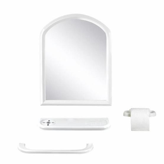 Tuğbasan TB.1361 4'lü Steel Mirror Aynalı Banyo Seti