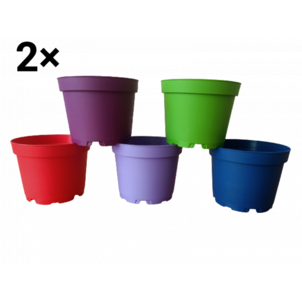 Tugel Flowers 10 Adet Plastik 5 Renkli Cicek Uretim Saksisi (8.5 Cm.lık) Alt Tabaksiz Bitki Fiyatı