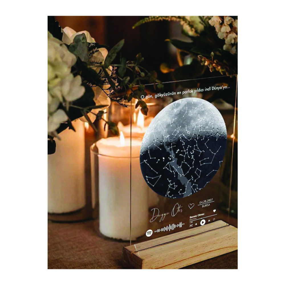 Tugicase Kişiye Özel Gökyüzü Haritası Ve Spotify Baskılı Plak Sevgiliye Hediye Arkadaşa Hediye Kutulu Hediye Hediyelik Eşya Fiyatı