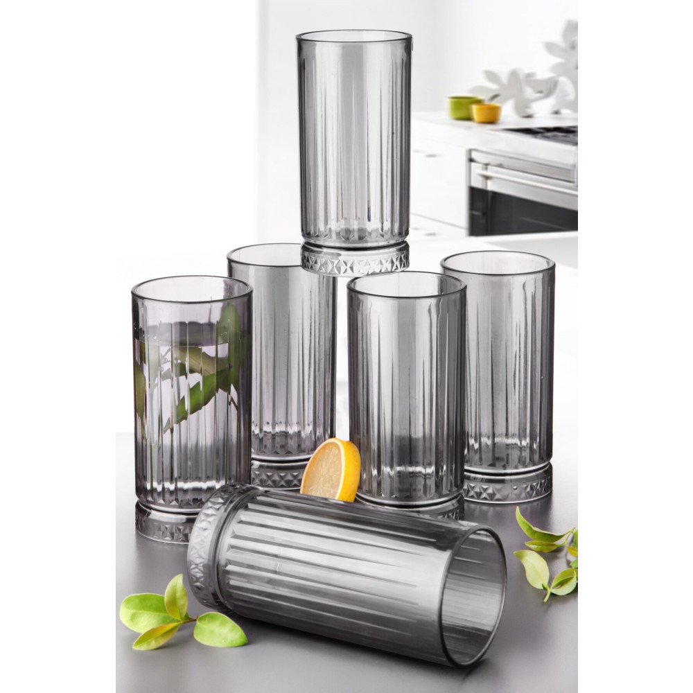 Tugomer 6 Adet Kristal Akrilik Su Meşrubat Bardak Seti 420ml Şeffaf Mika Pinterest Cam Değildir Fincan / Bardak / Kahve Takımı Fiyatı