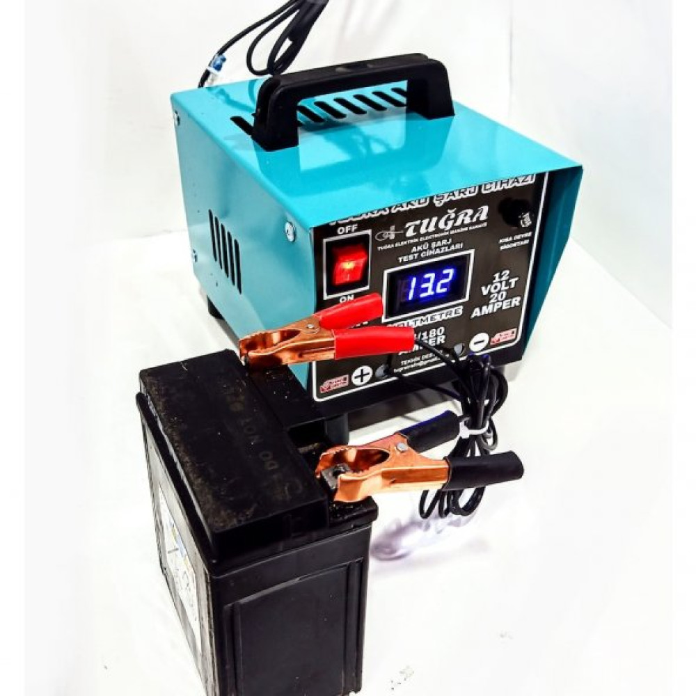 Tugra 12 Volt 20 Amper Dijital Aku Sarj Cihazi Yerli Uretim Bahçe Makinesi Fiyatı