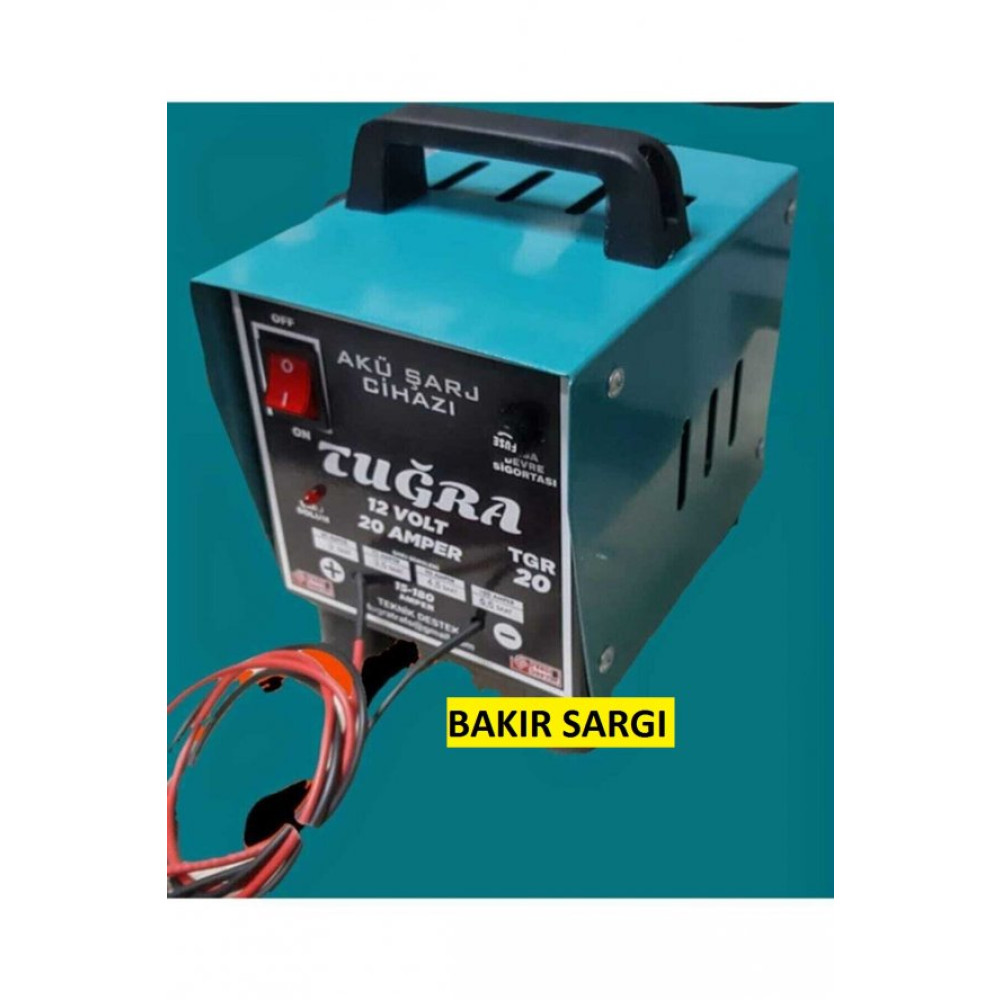 Tugra Tgr20 Bakir Sargi 12 Volt 20 Amper Aku Sarj Cihazi Bahçe Makinesi Fiyatı