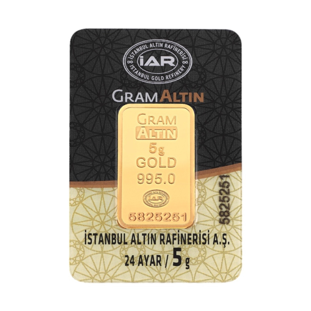 Tuğrul Kuyumculuk 5 Gram Külçe Gram Altın 24 Ayar Altın, Takı & Aksesuar Fiyatı