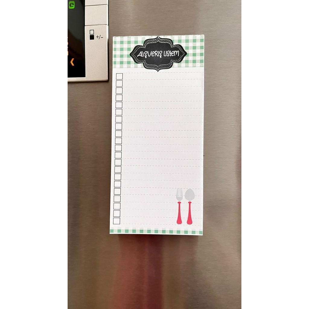 Tuğset Etiket Buzdolabı Magnetli Alışveriş Listesi Not Defteri Yd Defter & Kağıt Ürünleri Fiyatı