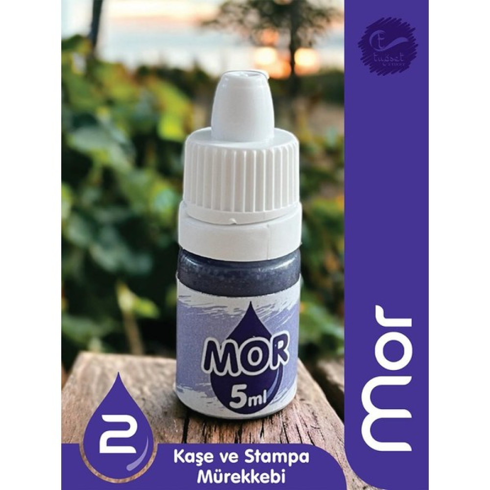 Tuğset Etiket Kaşe Istampa Mürekkebi 5 ml - MOR-T870 Kase Fiyatı