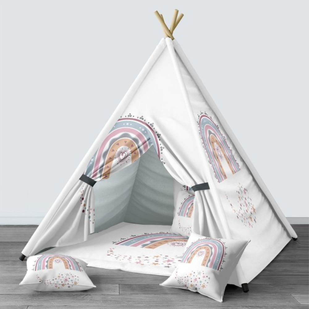 Tugu Home Baby Çocuk Odası Dijital Baskılı Çocuk Çadır Evi Model TUGU210-2108 - Renkli Eğitici Oyuncak Fiyatı