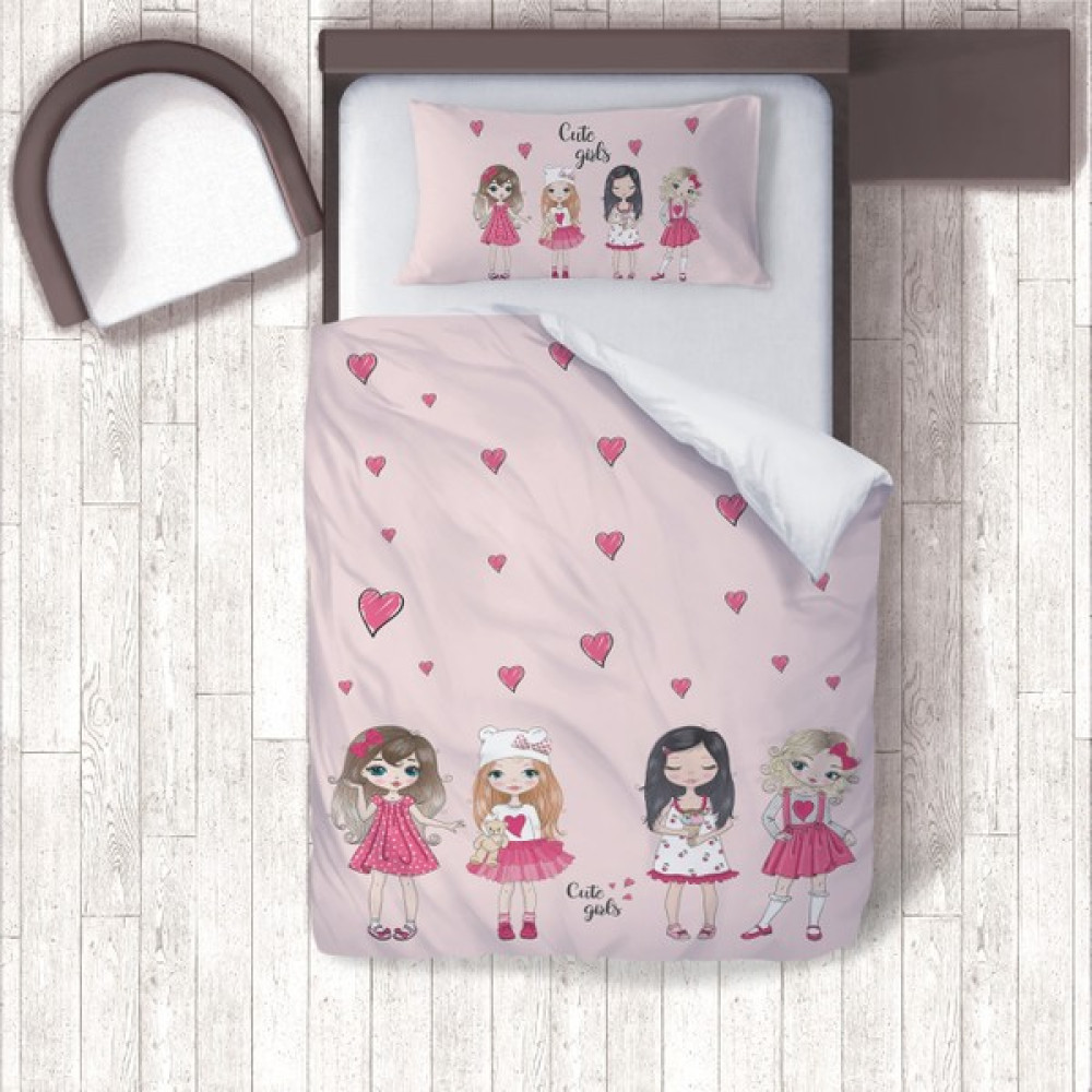 Tugu Home Baby Dijital Baskılı Pamuklu Micro Saten 160 x 220 Çocuk Odası Tek Kişilik Nevresim Takımı Model TUGU686-2108 - 160 x 220 cm - Renkli Nevresim Takımı Fiyatı