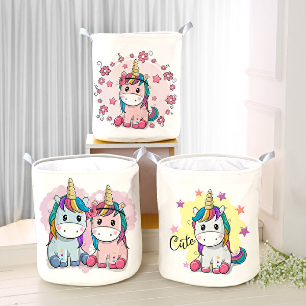 Tugu Home Baby Tugu Home&baby Çocuk Odası 3'lü Katlanabilir Kirli Çamaşır ve Oyuncak Sepeti - Renkli Bebek Odası Tekstili Fiyatı