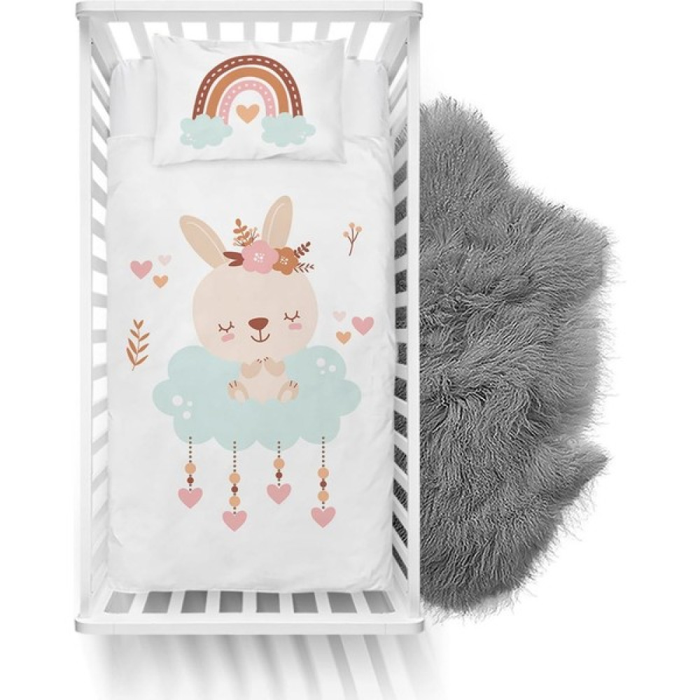 Tugu Home&Baby Dijital Baskılı Pamuklu Micro Saten 100 x 150 cm Bebek Odası Nevresim Takımı 05 - Turkuaz Bebek Nevresim Takımı Fiyatı