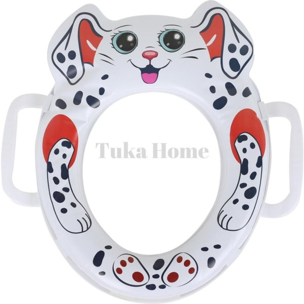 Tuka Home Lazımlık Çocuk Bebek Klozet Aparatı Köpek Desenli Kırmızı Bebek Lazımlık Fiyatı