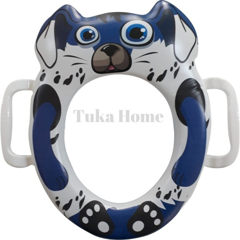 Tuka Home Lazımlık Çocuk Bebek Klozet Aparatı Köpek Desenli Koyu Lacivert Bebek Lazımlık Fiyatı