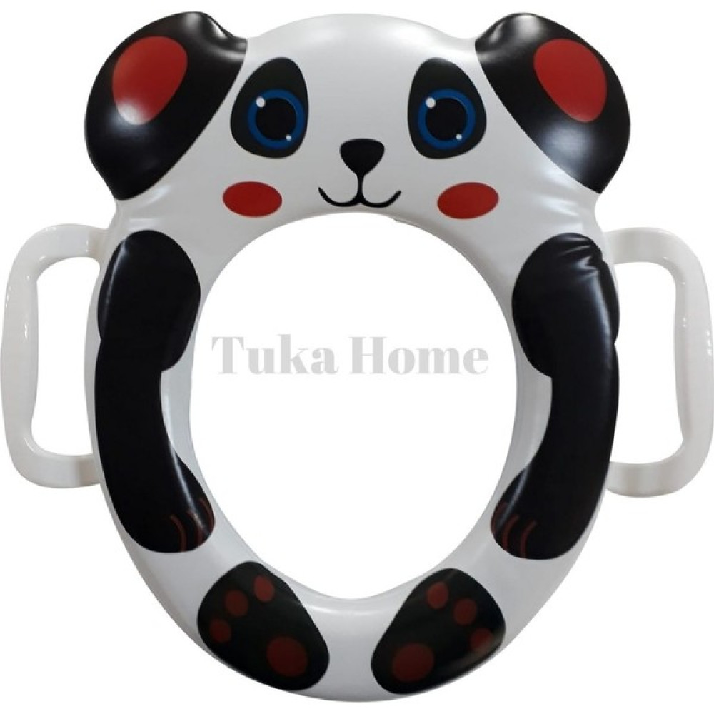 Tuka Home Lazımlık Çocuk Bebek Klozet Aparatı Panda Desenli Kırmızılı Bebek Lazımlık Fiyatı