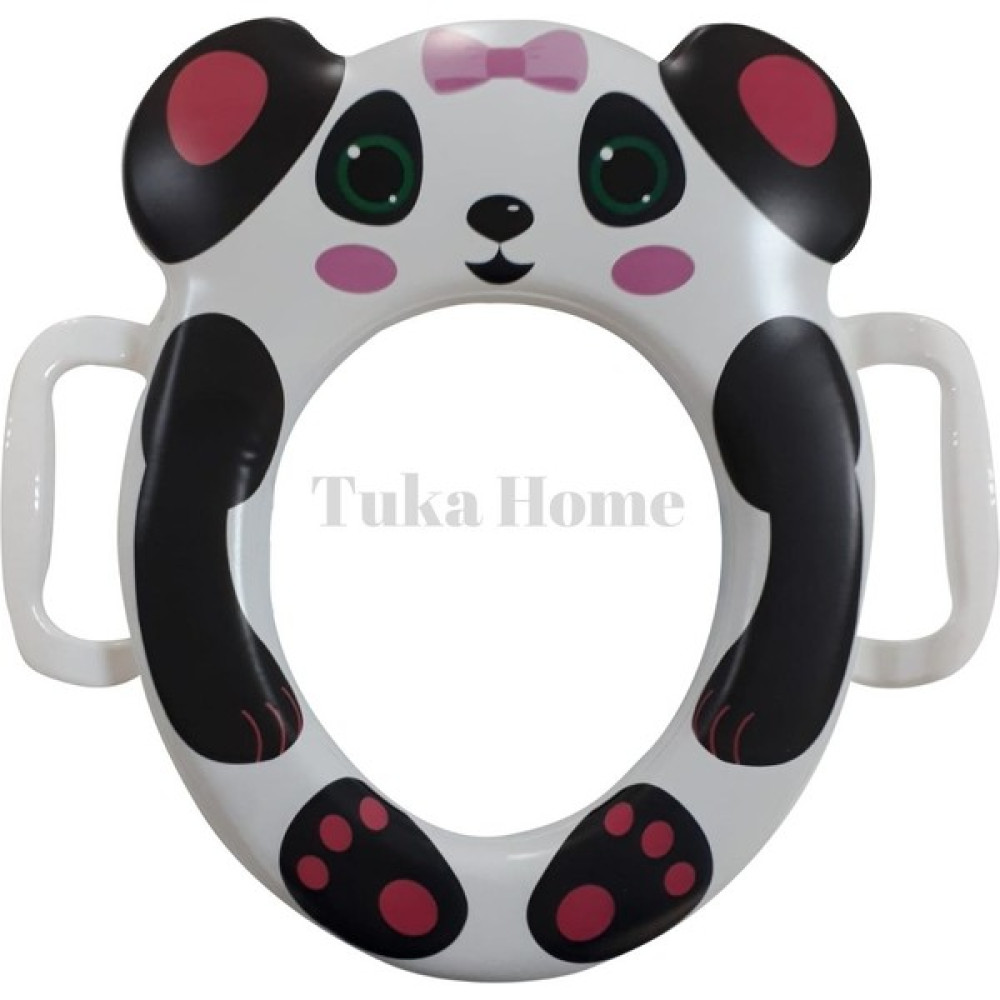 Tuka Home Lazımlık Çocuk Bebek Klozet Aparatı Panda Desenli Pembeli Bebek Lazımlık Fiyatı