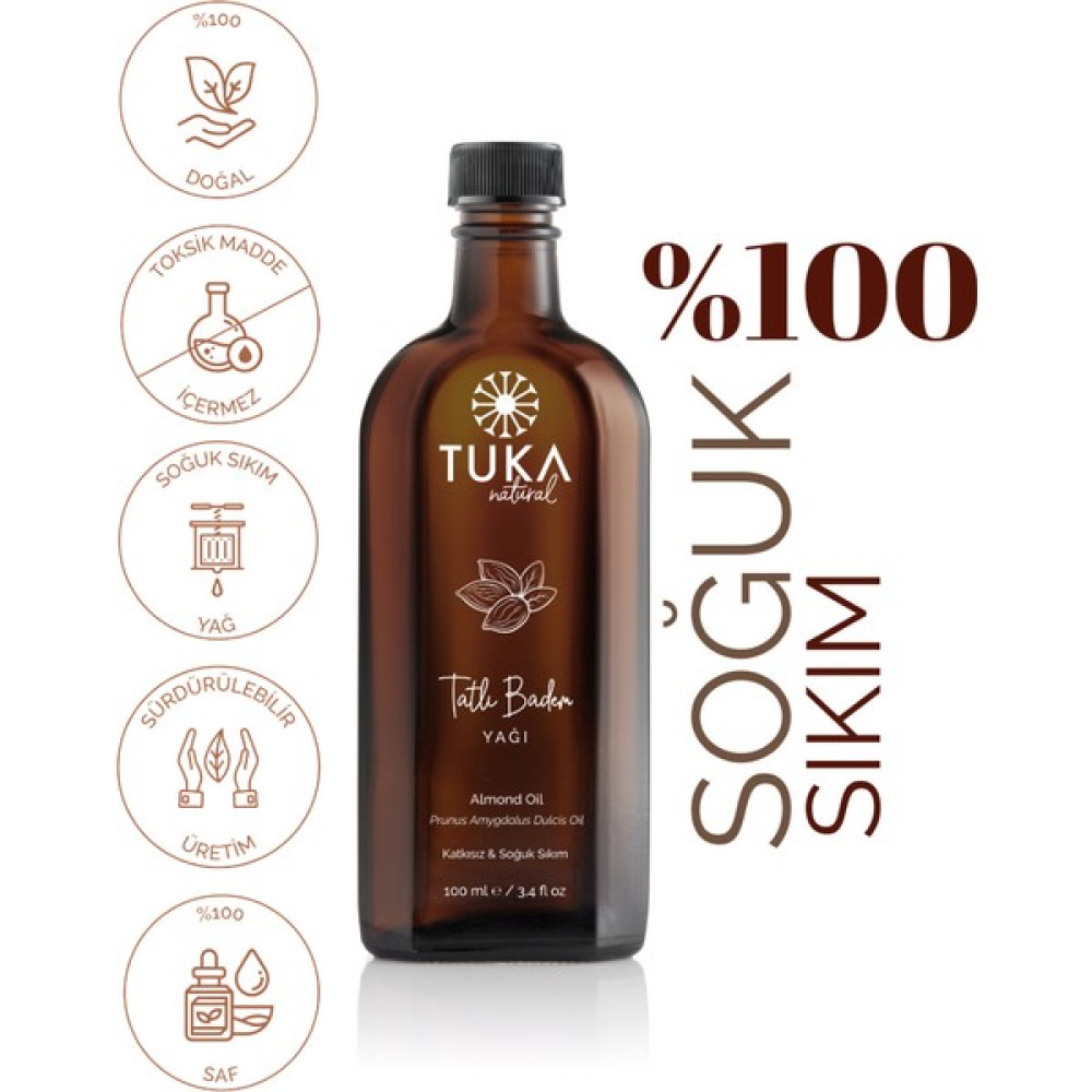 Tuka Natural Tatlı Badem Yağı 100ML - 100 ml Oto Boyaları Fiyatı