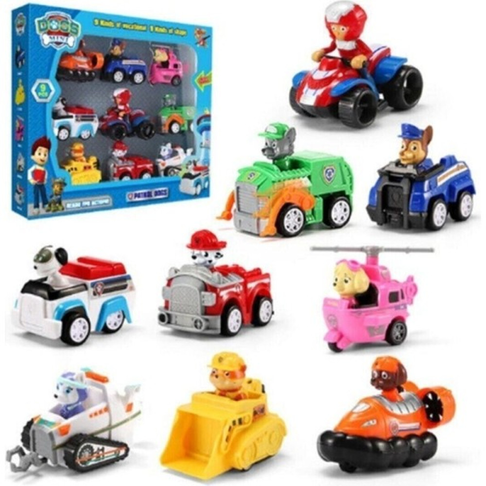 Tuka Shopping Paw Patrol Eğitici Yeni Sezon Araba Köpekler 9 Lu Figür Araçları Paw Patrol - Renkli Oyuncak Fiyatı