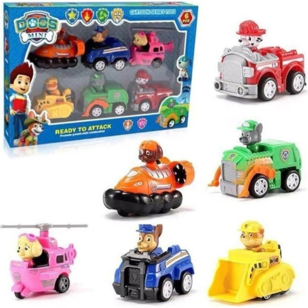 Tuka Shopping Paw Patrol Oyuncak Görev Araçları 6 Karakter Çek Bırak Araba - Tuka Oyuncak Fiyatı