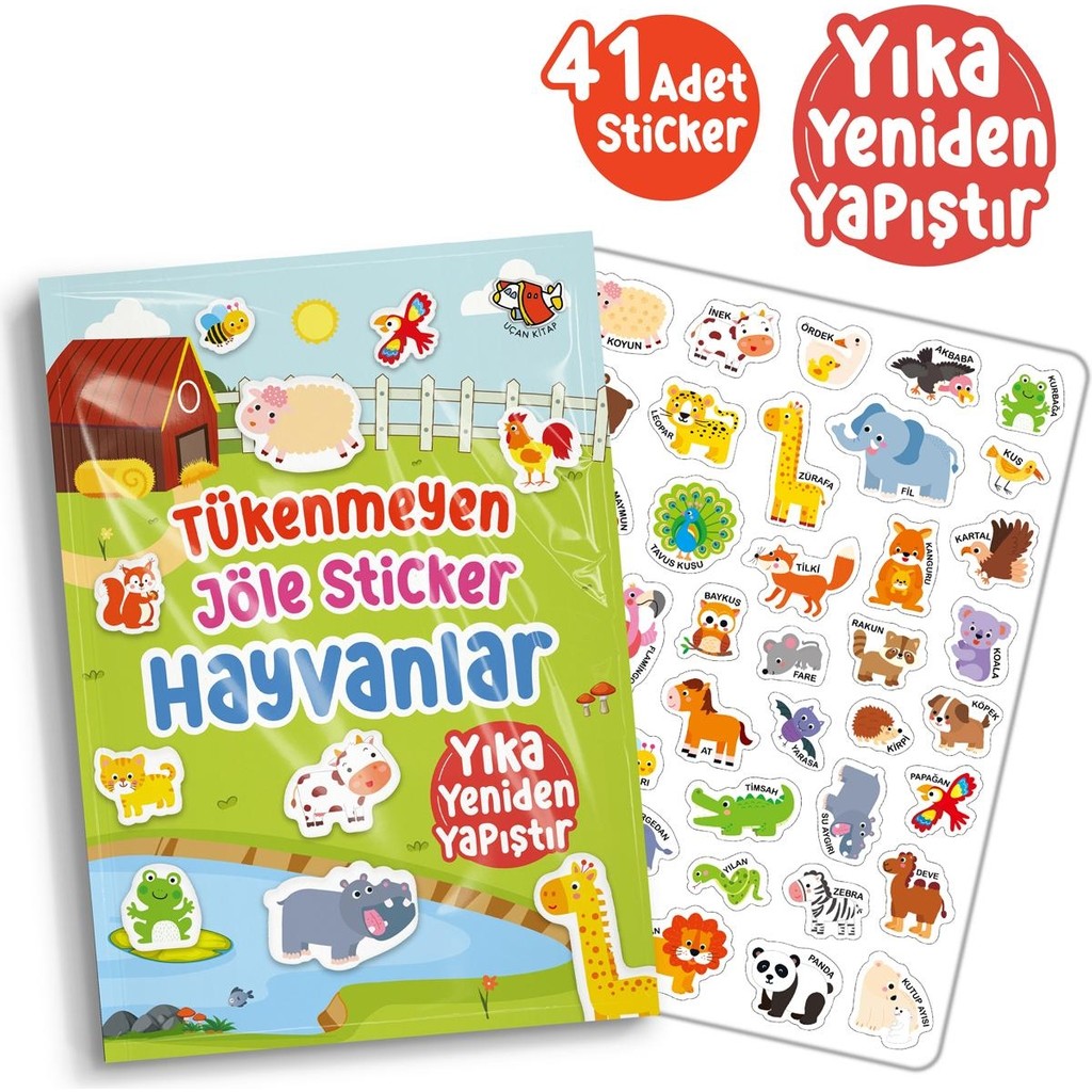 Tükenmeyen Jöle Sticker Hayvanlar Diğer Fiyatı