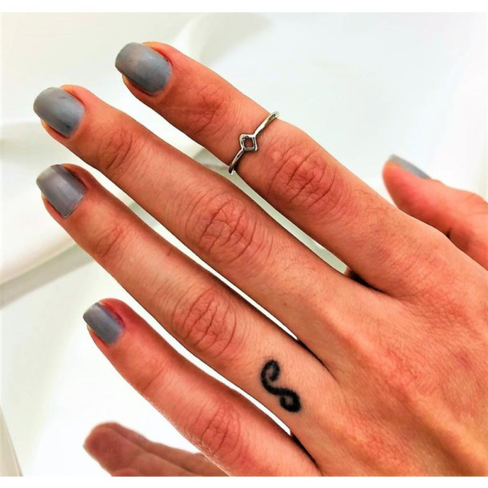 Tükkan Accessories Gümüş Kaplama Kararmaz Dörtgen Figür Alttan Ayarlı Eklem YÜZÜK-YÜZÜK35 - Standart Bijuteri Yüzük Fiyatı