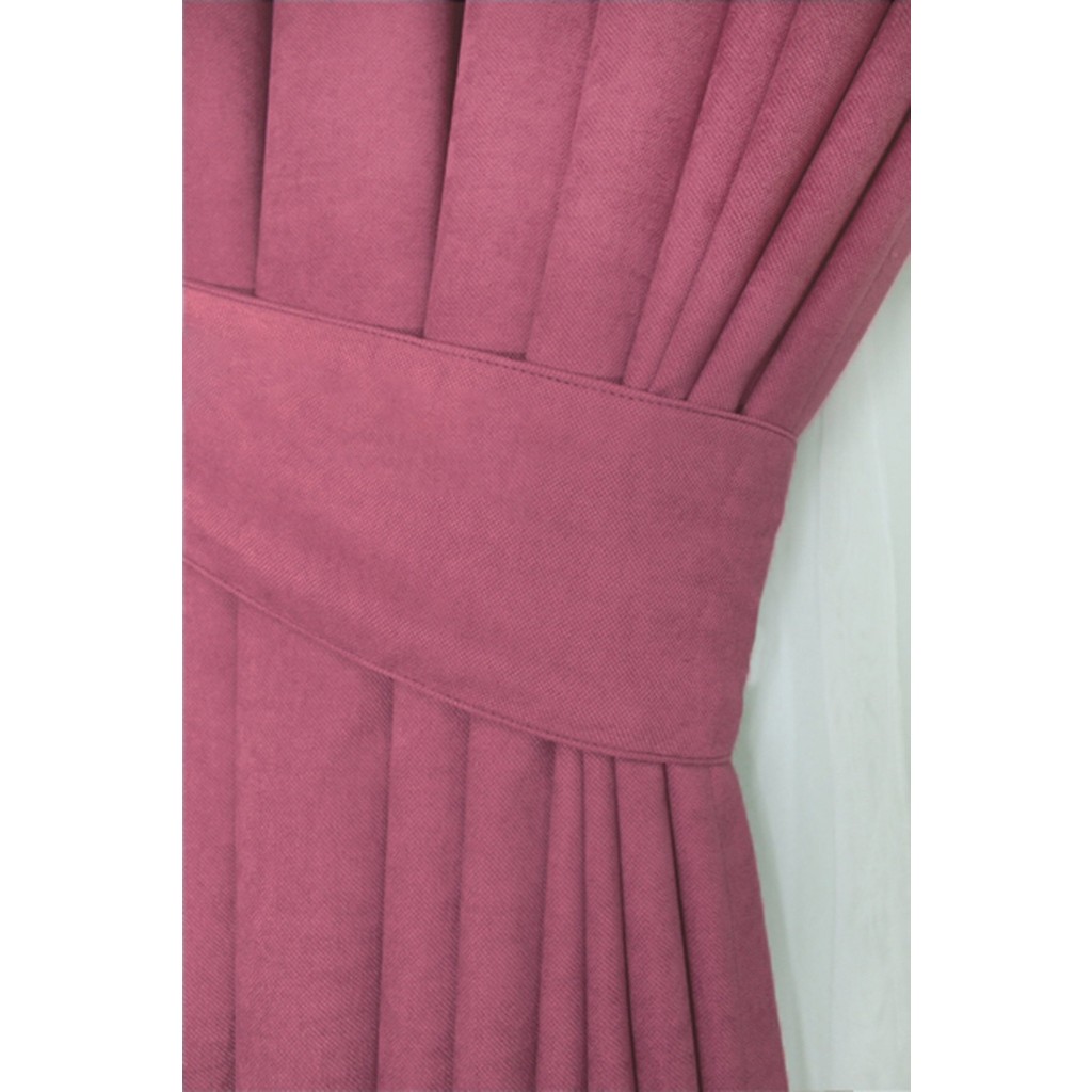 Tül Evi Petek Kadife Dokulu Fon Perde Düz Dikişli Ekstrafor Büzgü 1.sınıf Kalite - Pembe - 140 x 260 cm Perde Fiyatı