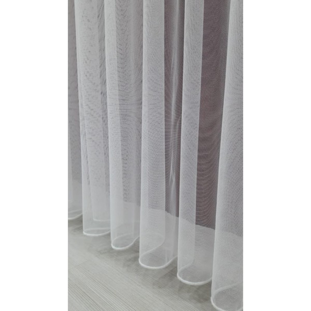 Tül Shop Düz Tül Grek Sade Kurşunlu Profesyonel Dikim 1 x 2 Seyrek Pileli - Kırık Beyaz - 100 x 260 cm Tül Perde Fiyatı