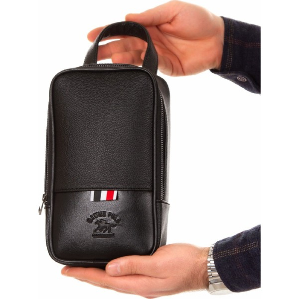 Tuldar Erkek Siyah Deri Portföy Clutch Traş Kozmetik Bakım Ve Günlük El Çantası (14X24CM) tul234 Erkek El Çantası Fiyatı
