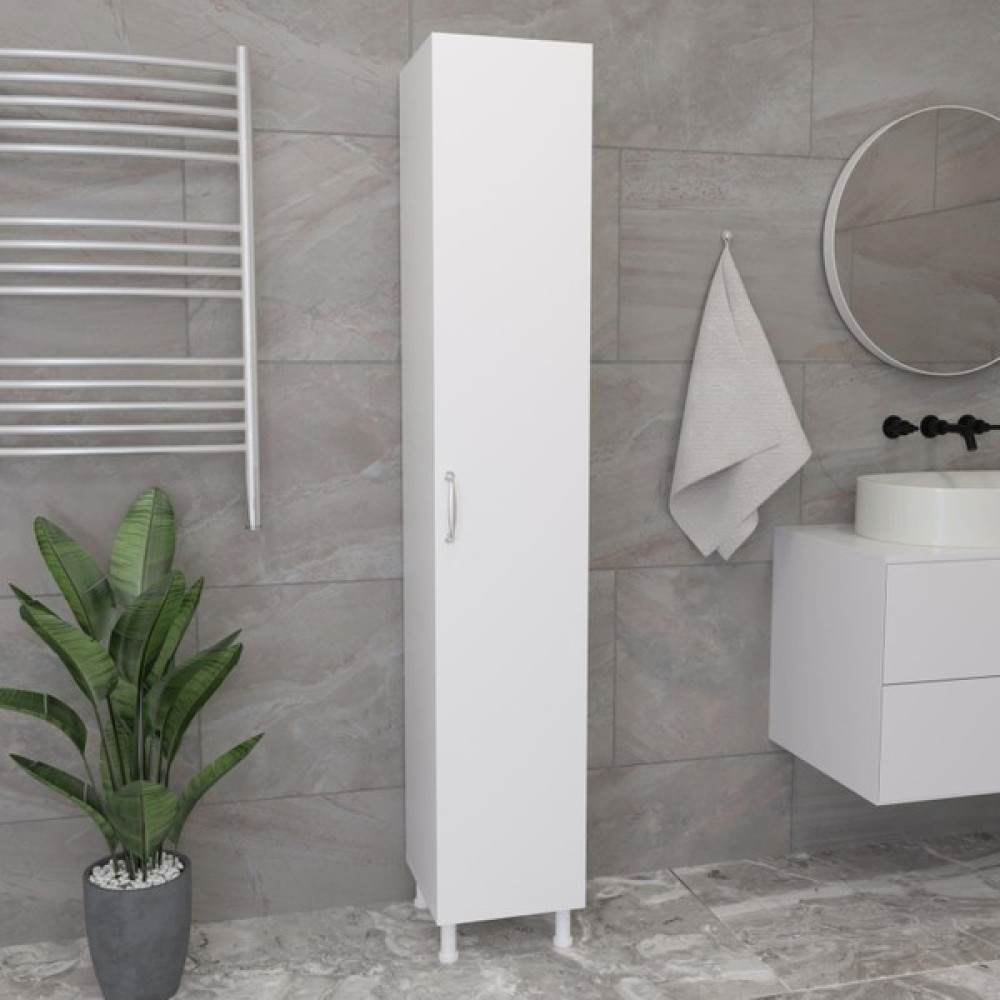 Tulip Life Çok Amaçlı Boy Dolabı 4 Raflı Tek Kapaklı Beyaz Dolap, Tlpbd1 Banyo Dolabı / Mobilyası Fiyatı