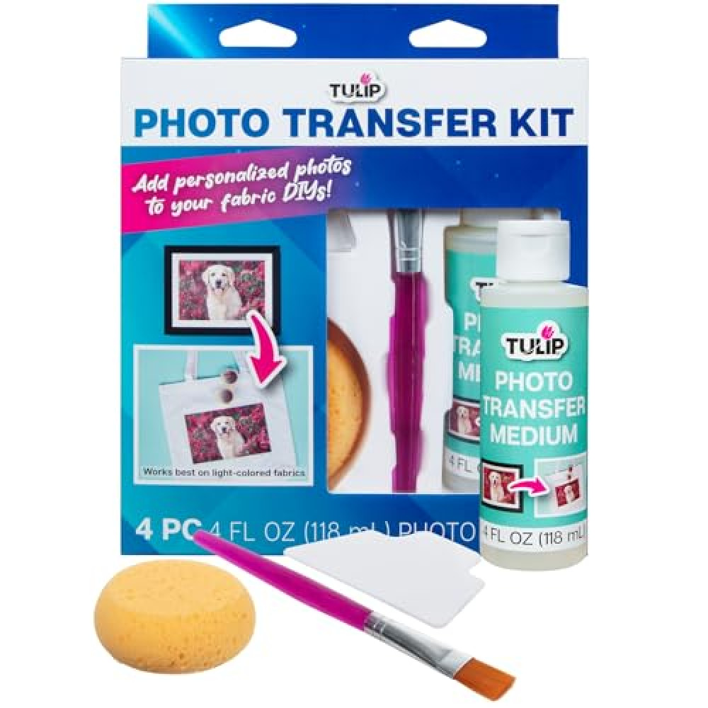 Tulip Photo Transfer Kit for Fabric, All-in-One and Easy to Use 4 Peice Kit Fabrics Fiyatı