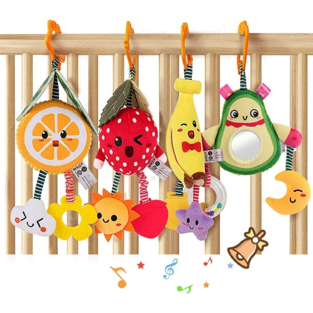 Tumama Bebek Oyuncakları 3 6 9 12 Ay, Asılı Meyve Çıngırakları Avokado, Muz, Portakal ve Çilek, Arabası Mobil Oyuncaklar, Erkek, Kız, 4 Paket Için Peluş Yumuşak Çıngıraklar (Yurt Dışından) Oto Boyaları Fiyatı