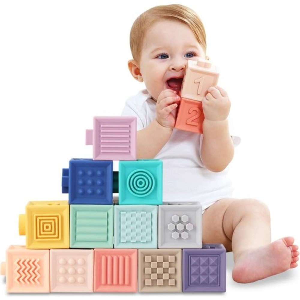 Tumama Yeni Yürümeye Başlayan Bebekler Için Yumuşak Yapı Taşları 6 9 12 Ay 1 Yaşındaki - Bebek Oyuncakları - Montessori Bebekler Için Duyusal Istif... Bebek Oyuncakları Fiyatı