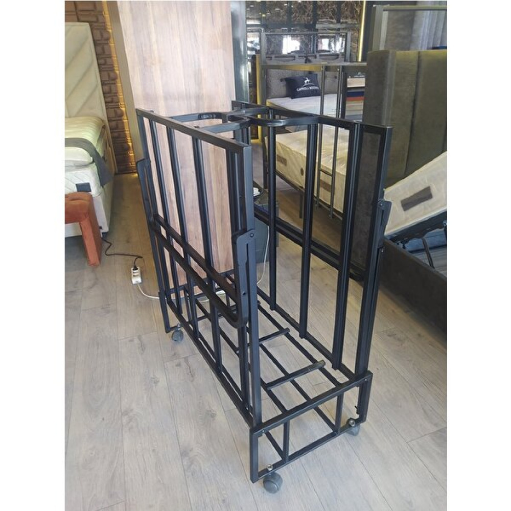 Tuna Metal Raf Tuna Katlanır Yatak - 90 x 190 cm - Siyah Baza Fiyatı