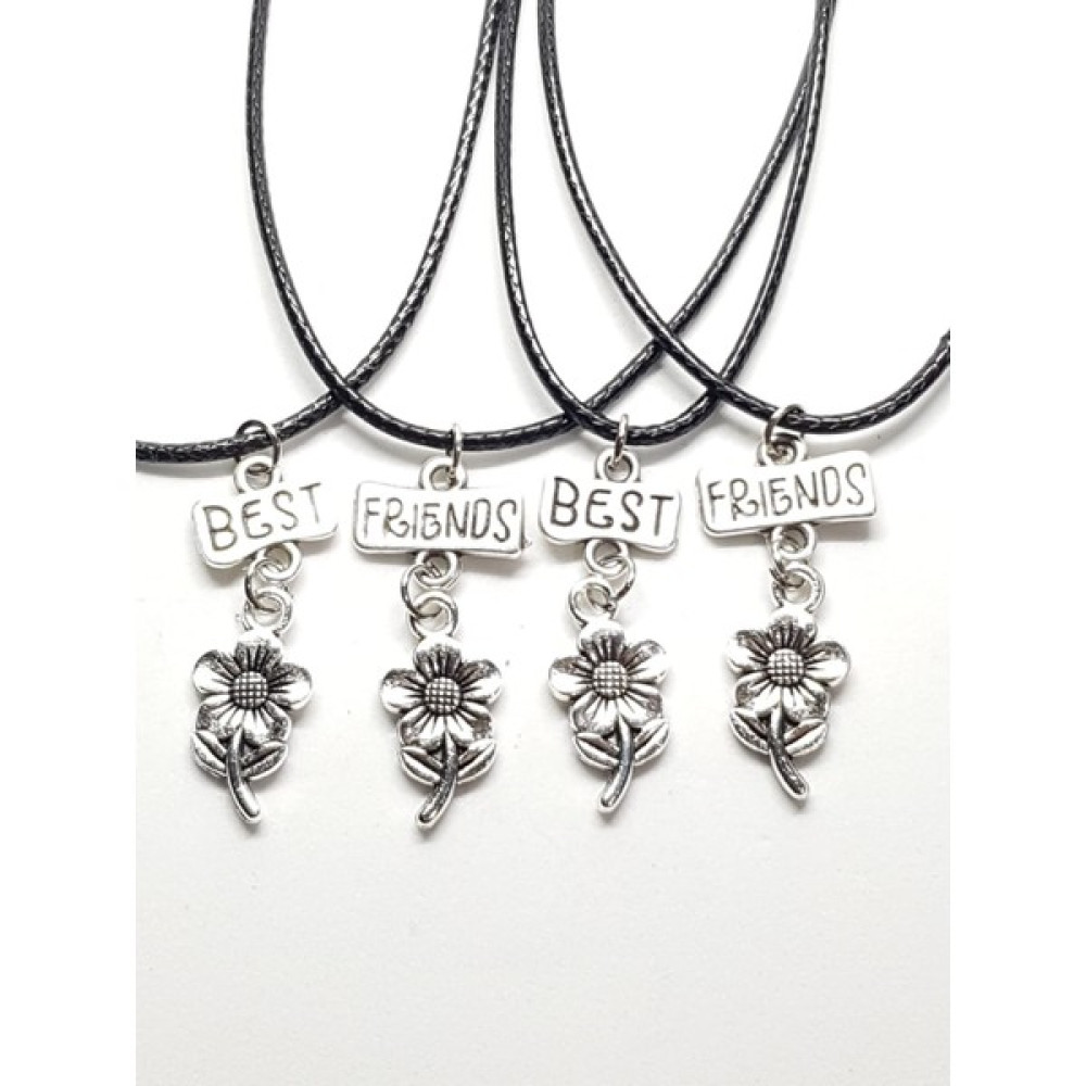 Tuna Takı & Aksesuar Çiçekler 4'lü Bff Best Friends Arkadaşlık Kolyesi Bff Kolye 2'li Kolye Bijuteri Kolye Fiyatı