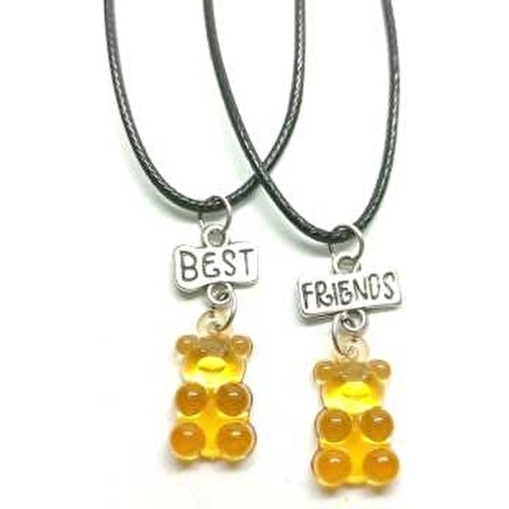Tuna Takı & Aksesuar Jelibon Ayıcıklar Arkadaşlık Bff Best Friends Kolyesi Model 14. Çocuk Genç Kolye. Bijuteri Kolye Fiyatı