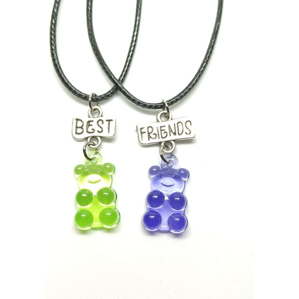Tuna Takı & Aksesuar Jelibon Ayıcıklar Arkadaşlık Bff Best Friends Kolyesi Model 27. Çocuk Genç Kolye. Bijuteri Kolye Fiyatı