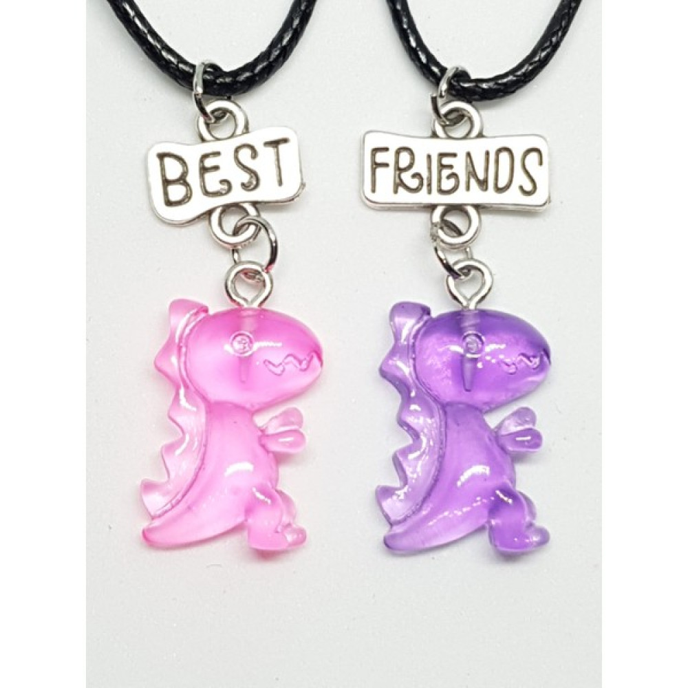 Tuna Takı & Aksesuar Jelibon Dinozorlar Bff Best Friends Arkadaşlık Kolyesi Model 1 Çocuk Kolye Bijuteri Kolye Fiyatı